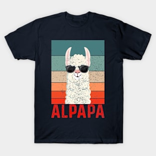 Alpapa Father's Day Best Dad Alpaca T-Shirt